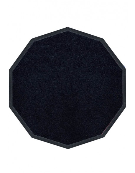 TAPIS PREMIUM NYLON UNI NOIR - DÉCAGONALE 120 x 120cm