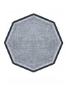 TAPIS DE PROPRETÉ PREMIUM NYLON UNI GRIS CLAIR - OCTOGONALE 90 x 90cm
