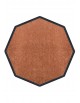 TAPIS DE PROPRETÉ PREMIUM NYLON UNI MARRON CARAMEL - OCTOGONALE 90 x 90cm