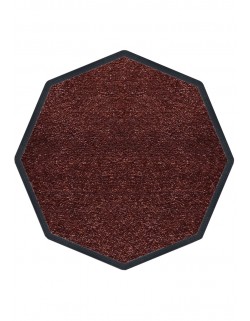 TAPIS DE PROPRETÉ PREMIUM NYLON UNI MARRON FONCÉ - OCTOGONALE 90 x 90cm