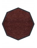 TAPIS DE PROPRETÉ PREMIUM NYLON UNI MARRON FONCÉ - OCTOGONALE 90 x 90cm