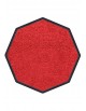 TAPIS DE PROPRETÉ PREMIUM NYLON UNI ROUGE - OCTOGONALE 90 x 90cm