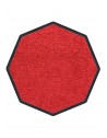 TAPIS DE PROPRETÉ PREMIUM NYLON UNI ROUGE - OCTOGONALE 90 x 90cm