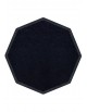 TAPIS DE PROPRETÉ PREMIUM NYLON UNI NOIR - OCTOGONALE 90 x 90cm