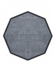 TAPIS DE PROPRETÉ PREMIUM NYLON UNI GRIS FONCÉ - OCTOGONALE 90 x 90cm