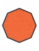 TAPIS DE PROPRETÉ PREMIUM NYLON UNI ORANGE - OCTOGONALE 90 x 90cm