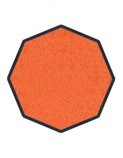 TAPIS DE PROPRETÉ PREMIUM NYLON UNI ORANGE - OCTOGONALE 90 x 90cm