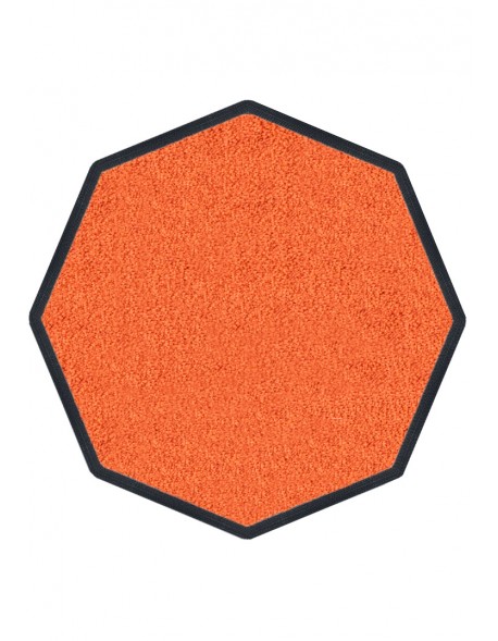 TAPIS DE PROPRETÉ PREMIUM NYLON UNI ORANGE - OCTOGONALE 90 x 90cm