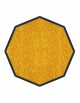 TAPIS DE PROPRETÉ PREMIUM NYLON UNI JAUNE ORANGÉ - OCTOGONALE 90 x 90cm