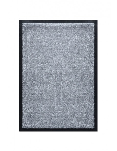 Tapis de porte d'entrée nylon uni gris clair - Rectangulaire 40 x 60cm