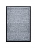 Tapis de porte d'entrée nylon uni gris clair - Rectangulaire 40 x 60cm