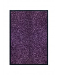 Tapis de porte d'entrée nylon uni violet - Rectangulaire 40 x 60cm