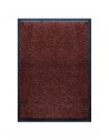 TAPIS DE PORTE D'ENTRÉE - NYLON UNI MARRON FONCÉ - Rectangulaire 40 x 60cm