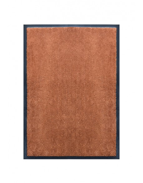 TAPIS DE PORTE D'ENTRÉE - NYLON UNI MARRON CARAMEL- Rectangulaire 40 x 60cm