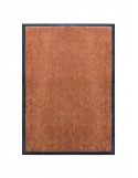 TAPIS DE PORTE D'ENTRÉE - NYLON UNI MARRON CARAMEL- Rectangulaire 40 x 60cm