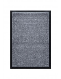 TAPIS DE PORTE D'ENTRÉE - NYLON UNI GRIS FONCÉ - Rectangulaire 40 x 60cm