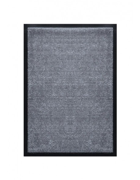 TAPIS DE PORTE D'ENTRÉE - NYLON UNI GRIS FONCÉ - Rectangulaire 40 x 60cm