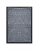 TAPIS DE PORTE D'ENTRÉE - NYLON UNI GRIS FONCÉ - Rectangulaire 40 x 60cm