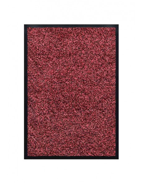 TAPIS DE PORTE D'ENTRÉE - NYLON CHINÉ BORDEAUX - Rectangulaire 40 x 60cm