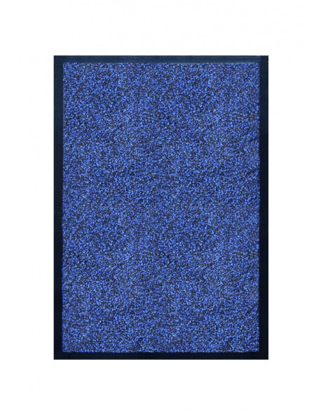 TAPIS DE PORTE D'ENTRÉE - NYLON CHINÉ BLEU - Rectangulaire 40 x 60cm