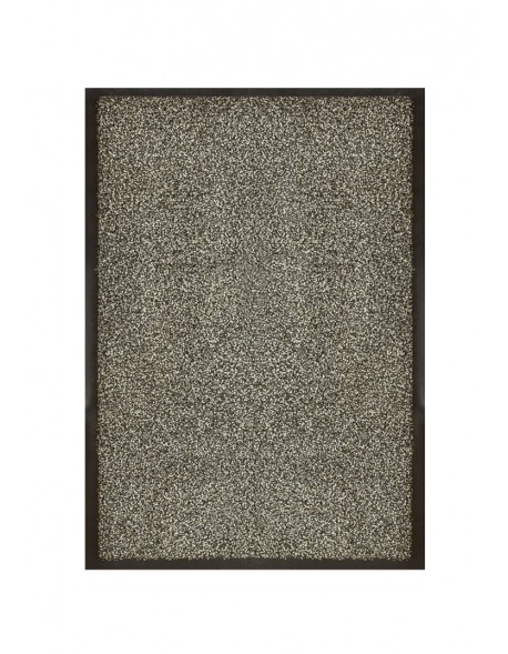 TAPIS DE PORTE D'ENTRÉE - NYLON CHINÉ GRIS - Rectangulaire 40 x 60cm