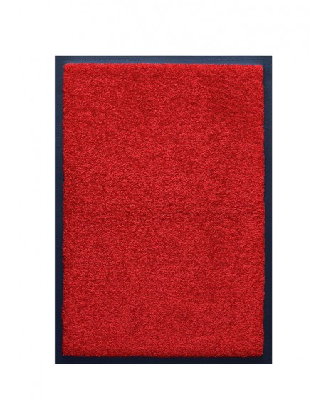 TAPIS DE PORTE D'ENTRÉE - NYLON UNI ROUGE - Rectangulaire 40 x 60cm