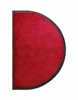 TAPIS D'ENTRÉE - NYLON UNI FUCHSIA - Demi-Lune 40 x 60cm