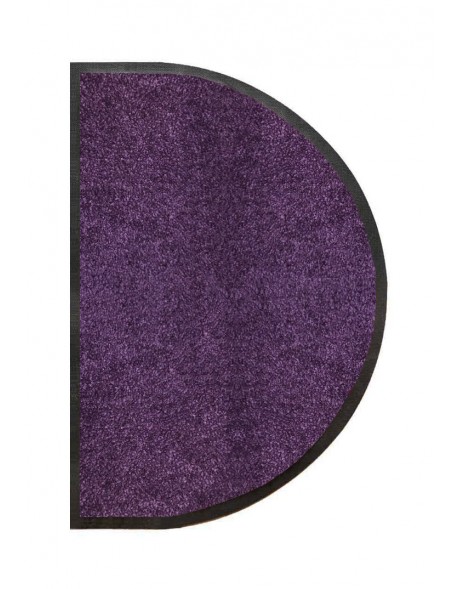 TAPIS D'ENTRÉE - NYLON UNI VIOLET - Demi-Lune 40 x 60cm