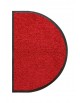 TAPIS D'ENTRÉE DEMI-LUNE - NYLON UNI ROUGE - 50 x 80cm