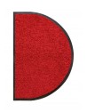 TAPIS D'ENTRÉE DEMI-LUNE - NYLON UNI ROUGE - 50 x 80cm