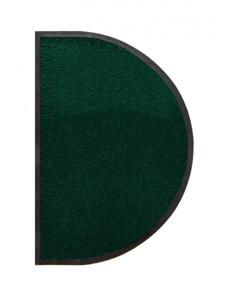 TAPIS D'ENTRÉE DEMI-LUNE - NYLON UNI VERT FONCÉ - 50 x 80cm