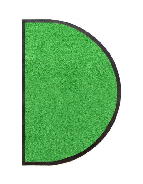 TAPIS D'ENTRÉE DEMI-LUNE - NYLON UNI VERT POMME - 50 x 80cm