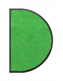 TAPIS D'ENTRÉE DEMI-LUNE - NYLON UNI VERT POMME - 50 x 80cm