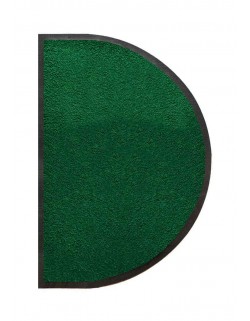 TAPIS D'ENTRÉE DEMI-LUNE - NYLON UNI VERT - 50 x 80cm