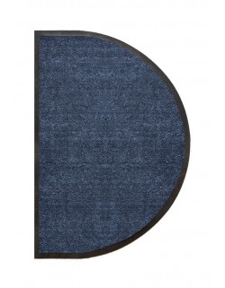 TAPIS D'ENTRÉE DEMI-LUNE - NYLON UNI GRIS ANTHRACITE - 50 x 80cm