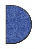 TAPIS D'ENTRÉE DEMI-LUNE - NYLON BLEU CHINÉ - 50 x 80cm