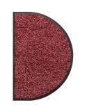 TAPIS D'ENTRÉE DEMI-LUNE - NYLON BORDEAUX CHINÉ - 50 x 80cm