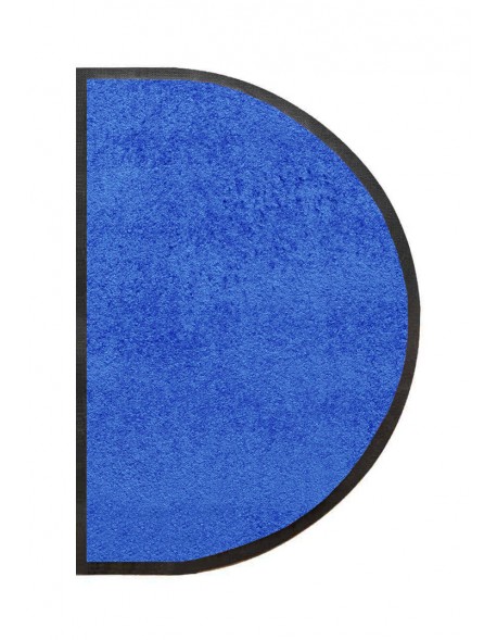 TAPIS D'ENTRÉE DEMI-LUNE - NYLON UNI BLEU - 50 x 80cm