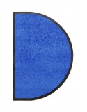 TAPIS D'ENTRÉE DEMI-LUNE - NYLON UNI BLEU - 50 x 80cm