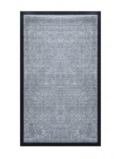 Tapis de salle de bains nylon uni gris clair - Rectangulaire 50 x 120cm