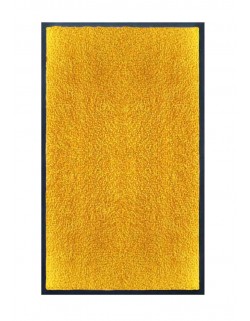 TAPIS DE SALLE DE BAINS - NYLON UNI JAUNE ORANGÉ - Rectangulaire 50 x 120cm