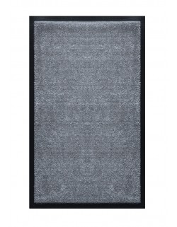 TAPIS DE SALLE DE BAINS - NYLON UNI GRIS FONCÉ - Rectangulaire 50 x 120cm