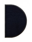 TAPIS D'ENTRÉE DEMI-LUNE - NYLON UNI NOIR - 50 x 80cm