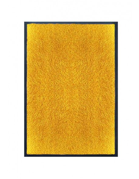 TAPIS DE PORTE D'ENTRÉE - NYLON UNI JAUNE ORANGE - Rectangulaire 40 x 60cm