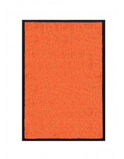 TAPIS DE PORTE D'ENTRÉE - NYLON UNI ORANGE - Rectangulaire 40 x 60cm