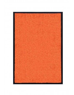 TAPIS DE PORTE D'ENTRÉE - NYLON UNI ORANGE - Rectangulaire 40 x 60cm