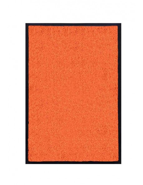 TAPIS DE PORTE D'ENTRÉE - NYLON UNI ORANGE - Rectangulaire 40 x 60cm