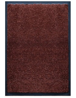 TAPIS D'ACCUEIL - NYLON UNI MARRON FONCÉ - Rectangulaire 60 x 90cm