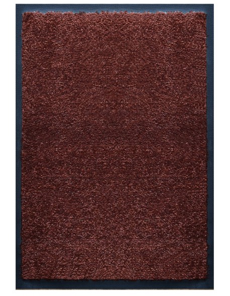 Tapis d'accueil nylon uni marron caramel - Rectangulaire 60 x 90cm