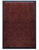 Tapis d'accueil nylon uni marron caramel - Rectangulaire 60 x 90cm